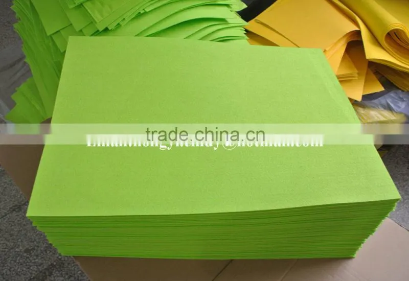 Green color needle punched nonwoven fabric super water absorbent floor mop cloth