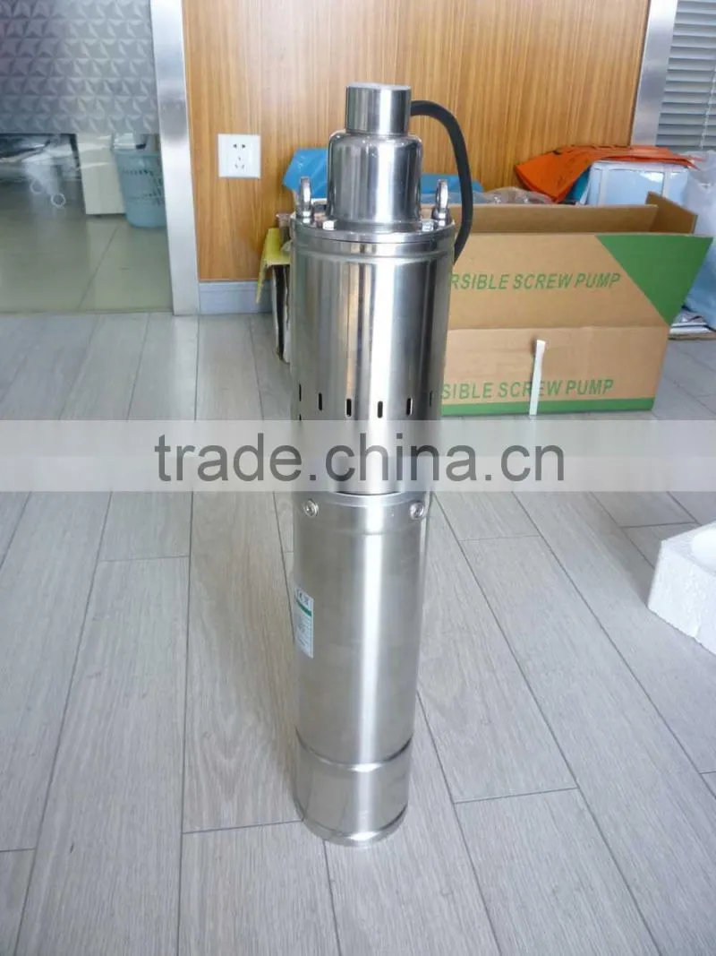 4" (QSD) Stainless Steel Screw Pump with oil-filled type motor
