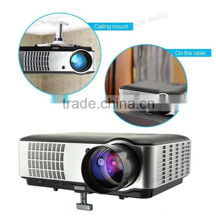 HD 1080p Home Office LED Projector LCD Multimedia Video System 4200 Lumens For Home Cinema Theater Games Education Business