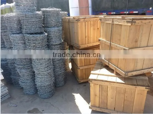 Guangzhou manufacture barbed wire roll price fence