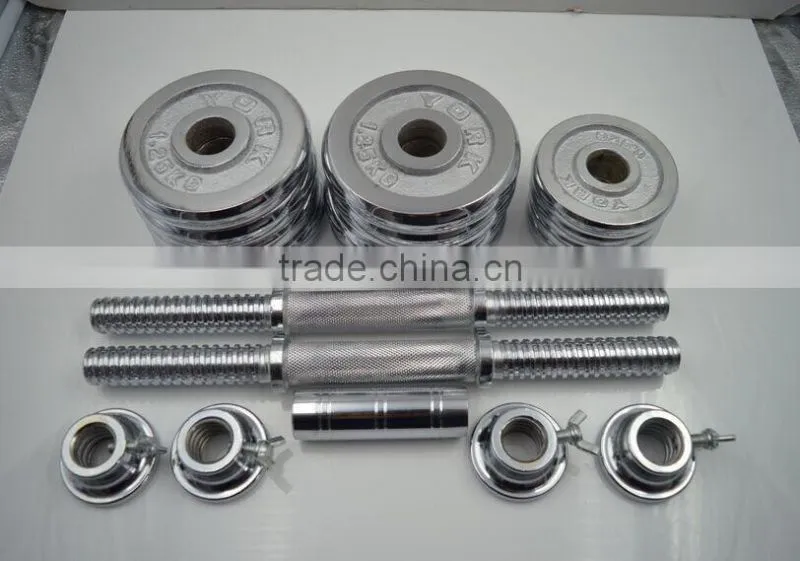 10lb 20lb 30 lb 50lb chromed dumbbell plate set
