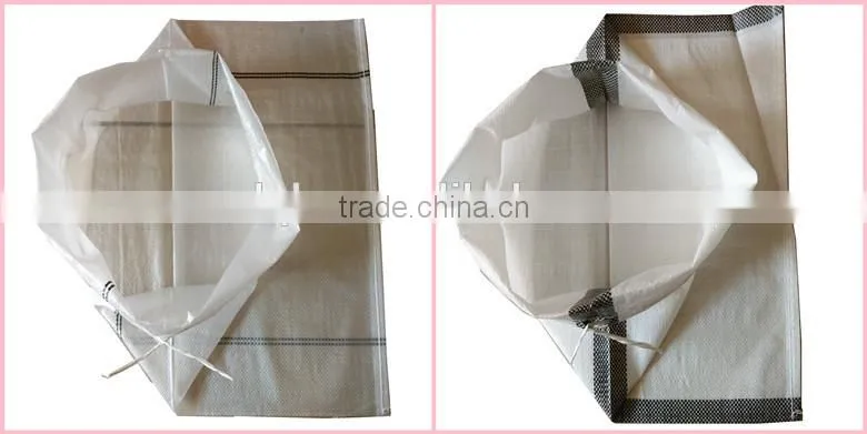 Black woven pe sack bags made in china