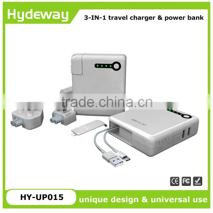 QC 3.0 Fast Charger & Type C power bank 10000mAh Bi-direction Output/Input Type-c quick charger