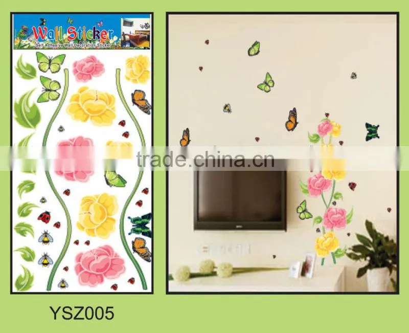 OEM New year DIY product wall sticker,3d wall sticker,5d home decor pvc wall sticker
