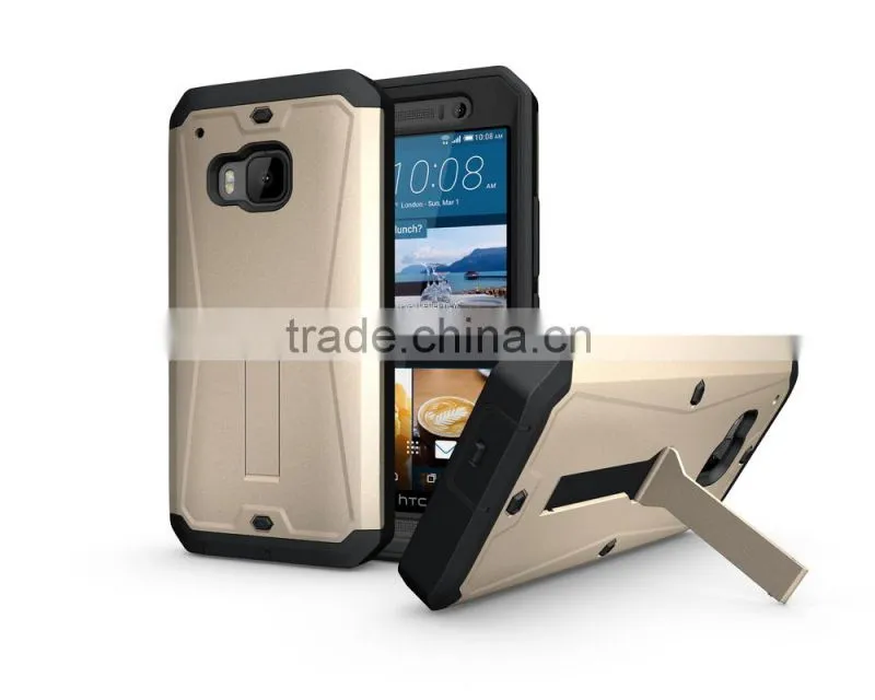 3 in 1 hybrid defender combo case for with Stand for HTC ONE M9