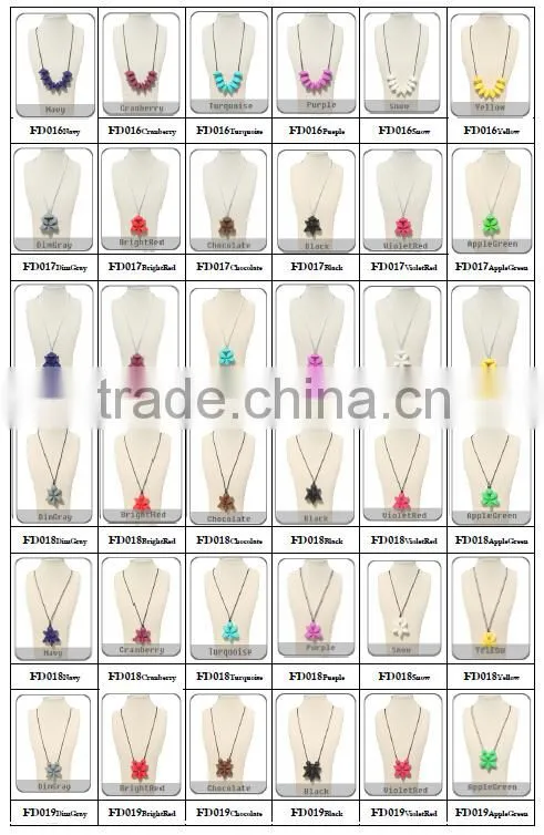2015 silicone baby jewelry, chew bead silica gel