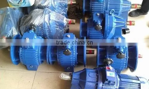 Variable speed electromotor gearboxes