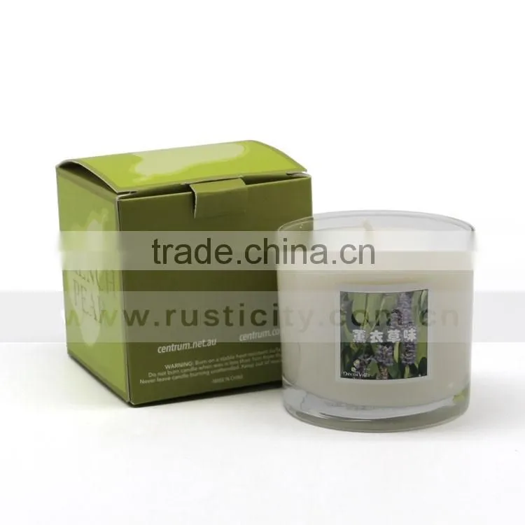 Lavender flavour of loving scented candles