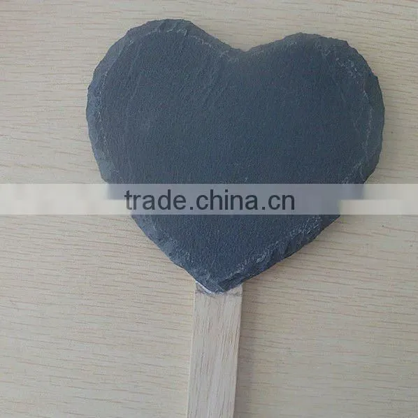 slate wooden plant marker