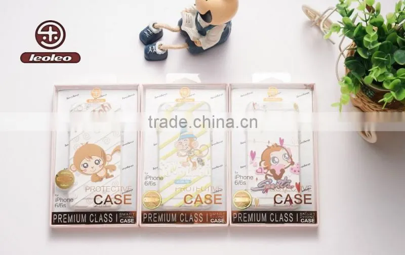 Transparent phone case mobile phone case for iphone 6 with TPU material