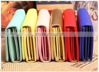 2014 Genuine Leather Multiple Colors Unisex Woman Wallet