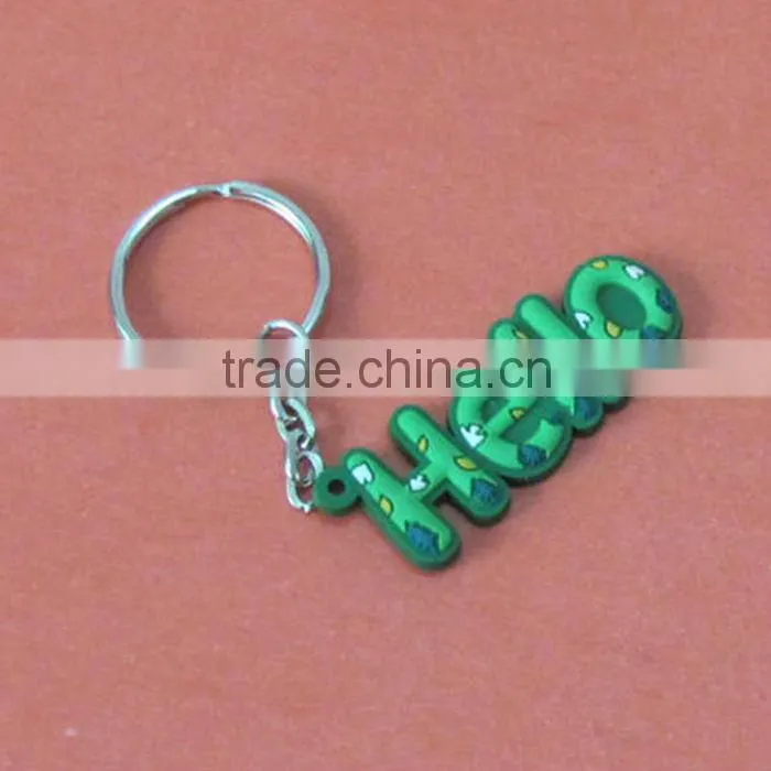 Promotion Wholesale 3d Car printed Rubber Key Ring/pvc keychain custom