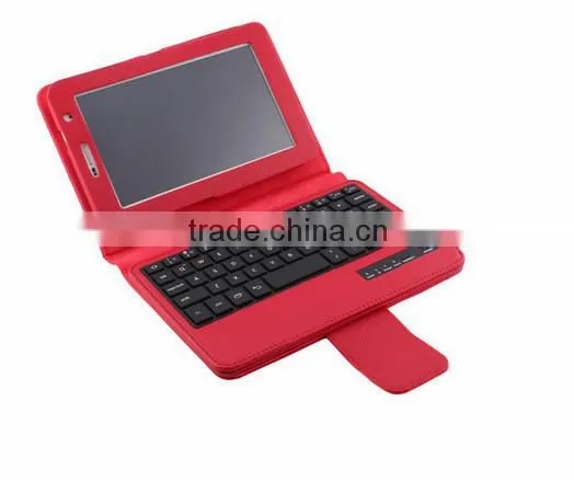 Universal 7 inch Tablet Wireless Bluetooth Keyboard with Leather Case, Bluetooth Keyboard for Samsung Galaxy Tab P3100 P6200