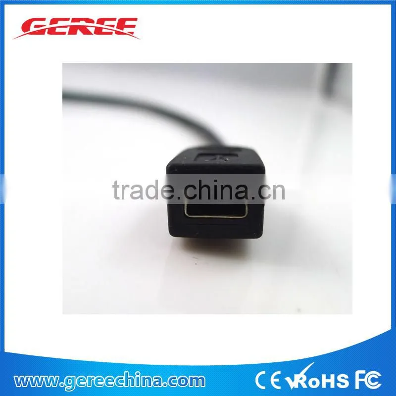 Right Angle Mini USB B Male To Female Extension Cable M/F SYNC Data Cord 20CM