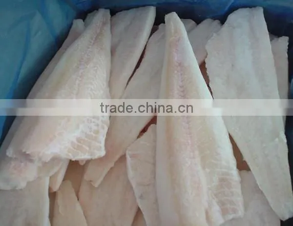 Frozen pacific cod fillets loins