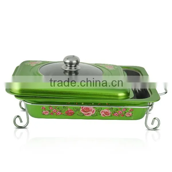 smooth surface commercial buffet chafing dish food warmer