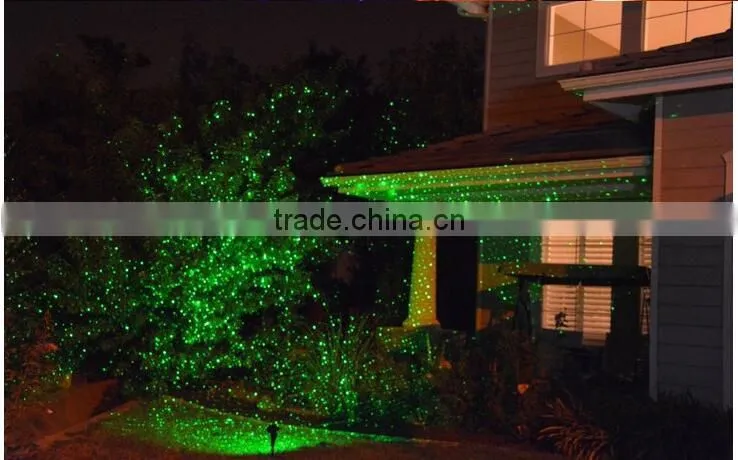 Beautiful green & red laser spot lighting Outdoor Dynamic lawn laser lamps with remote control