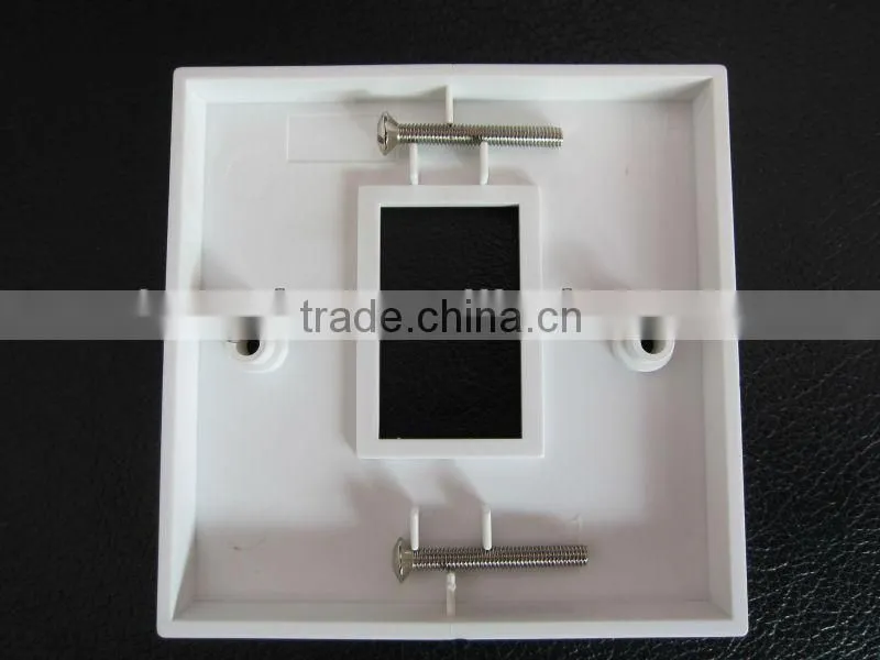 UK 86*86mm RJ45 1 port wall mount Face plate