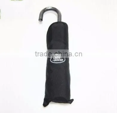 Aluminium Cheap Advertising 3 Folding Black Promotion Umbrella
