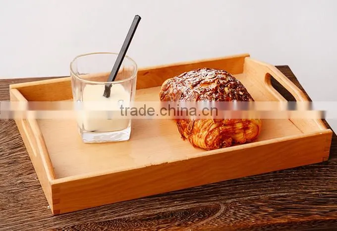 new design wood trays with handle