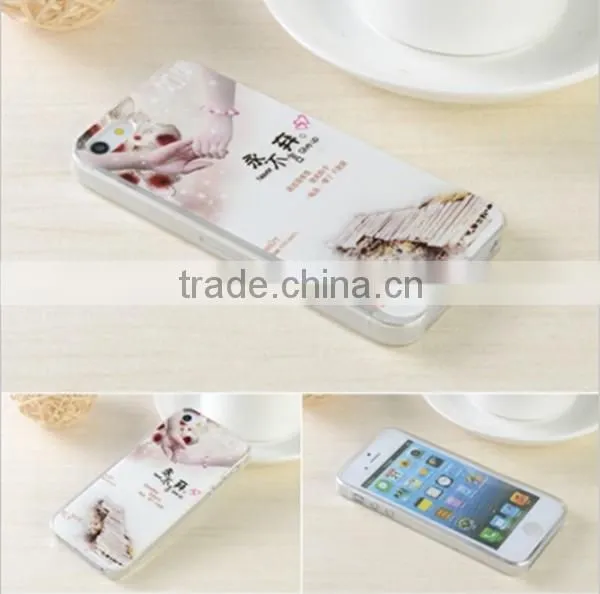 Color print soft TPU case cover for iphone 5/5S