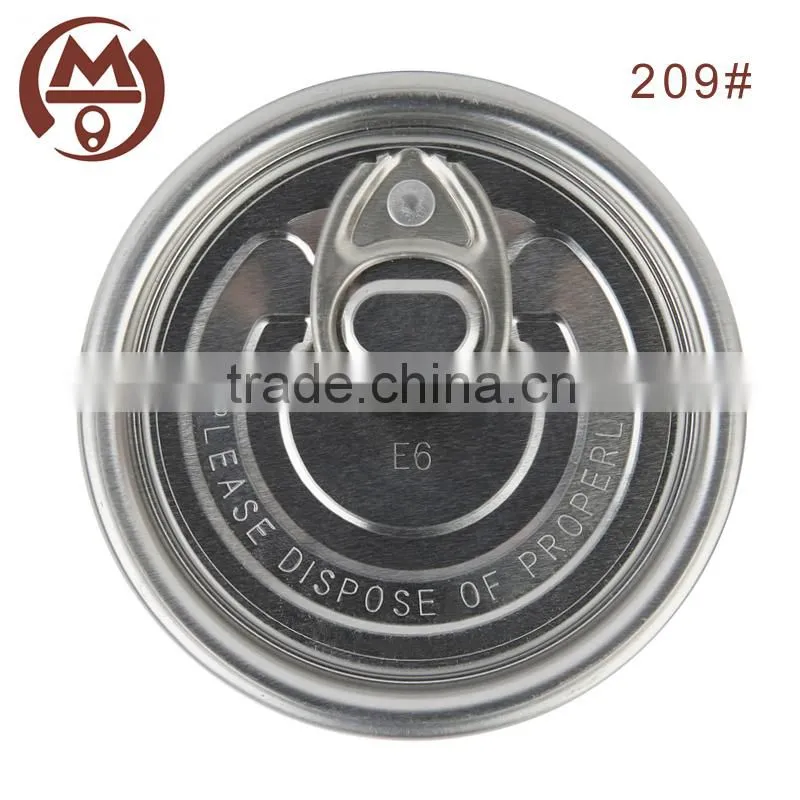 206# aluminum beverage cans easy open end for energy drink