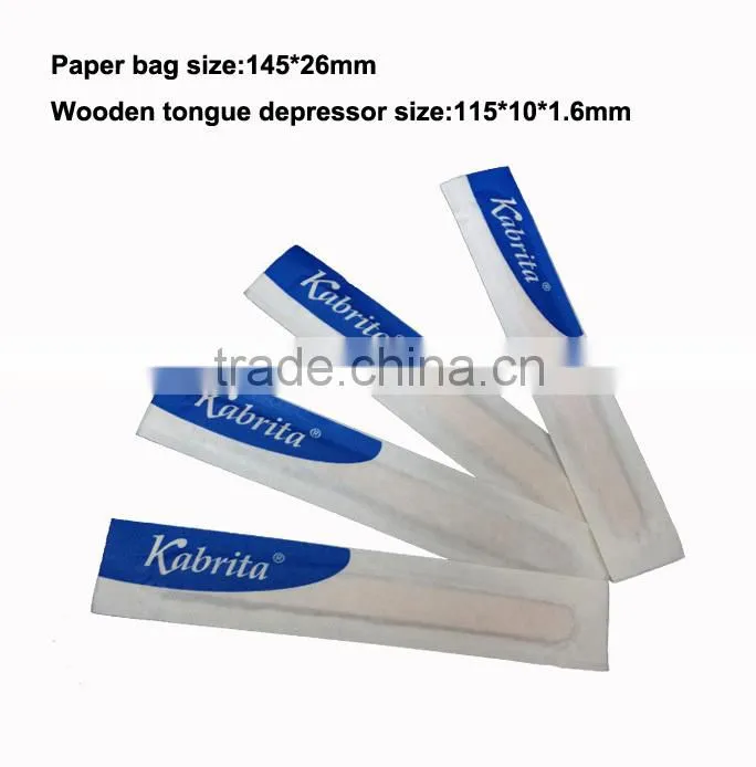 V-GF16-17 Children Size Disposable Spatula Sterile Wooden Tongue Depressor