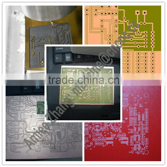 600*600mm Cheap PCB Milling Drilling CNC Router Protel99&CopperCAM Software ZK-6060