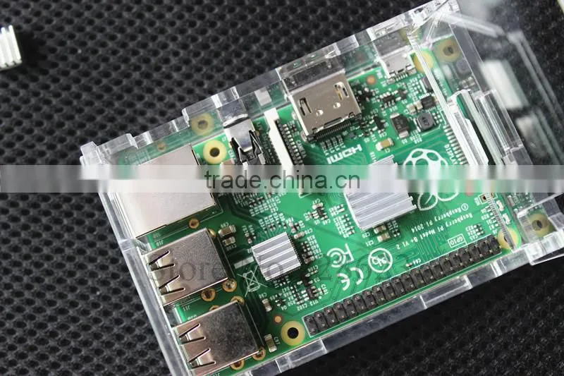 Raspberry Pi 2 Model B Clear Case - with NANO USB 150MBS wifi dongle