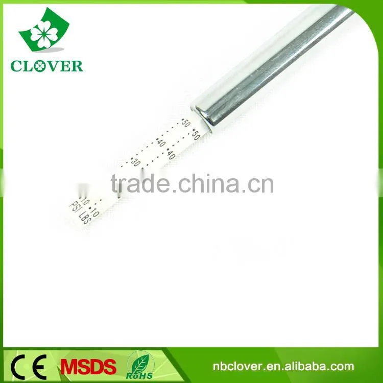 Long size best car using 5-50PSI pen type tire pressure gauge