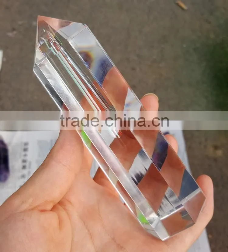 99% Clear K9 Crystal Points Natural Clear Quartz Crystal Wand