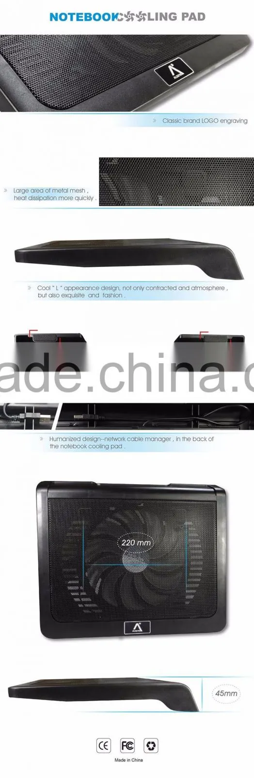 Alseye HA401 manufacturer notebook 13 inch cooling pad