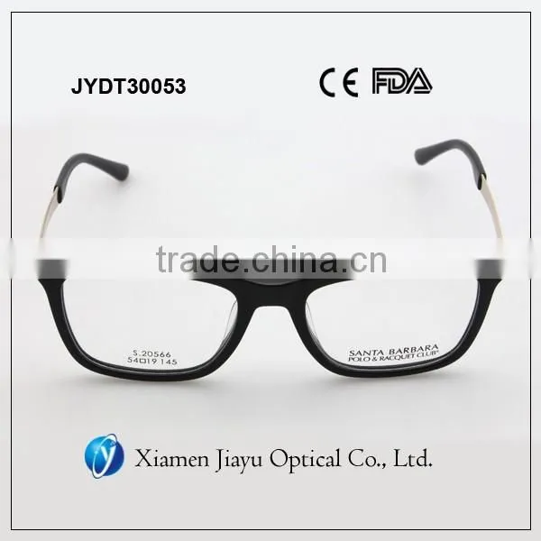 Acetate Front Stainless Temple High Quality Eyeglasses Frame For Men