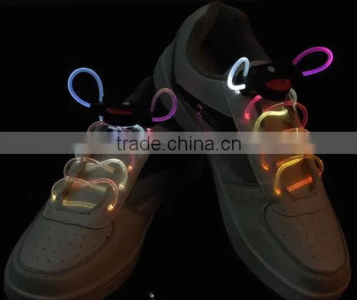 black pattern led electronic shoelace