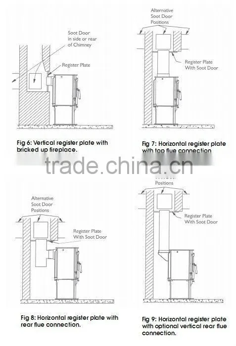 China factory stove cooker for baking mini wood burning fireplace manufacturer