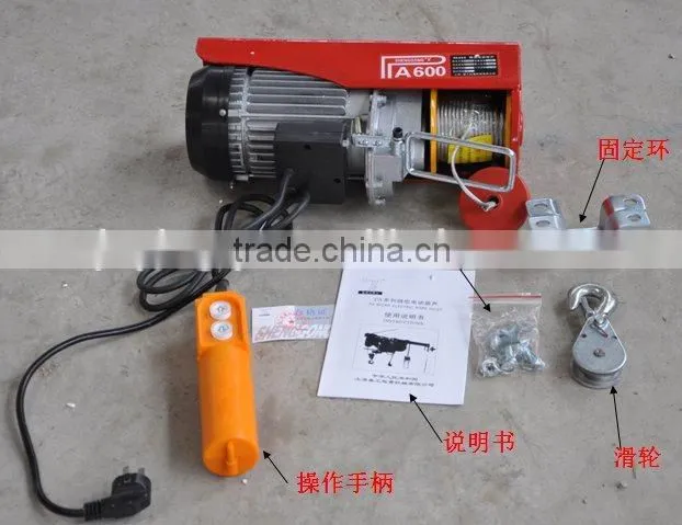 Portable mini crane hoist with the compacity of 100-1000 Ton