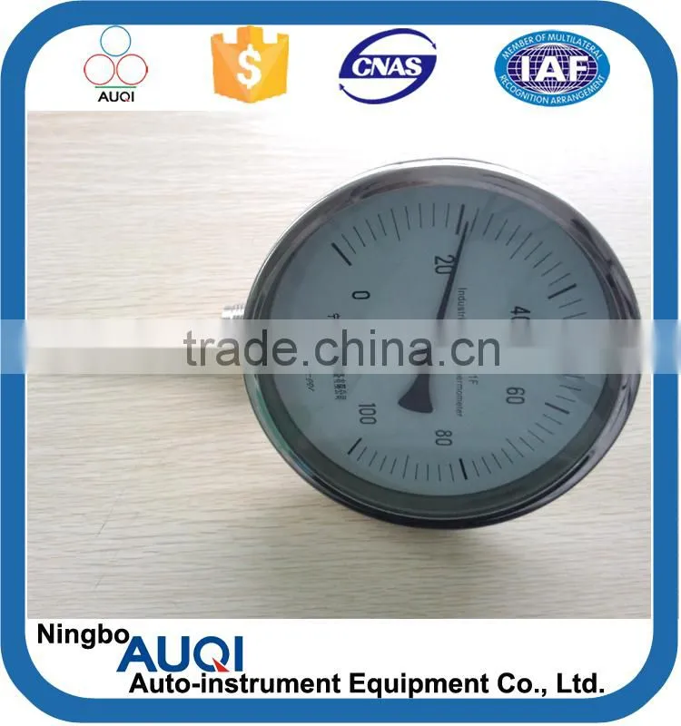 Dia 170mm measure plate industrial marine bimetal thermometer, radial type thermostat bimetal, 100 adjustable bimetal thermostat