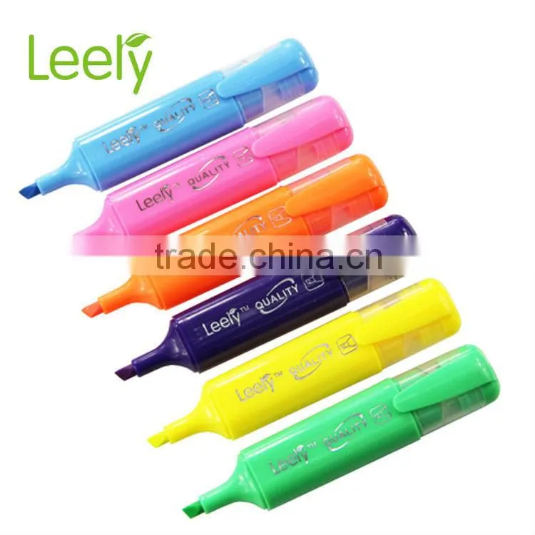 Leery highlighting marker with 6 colors