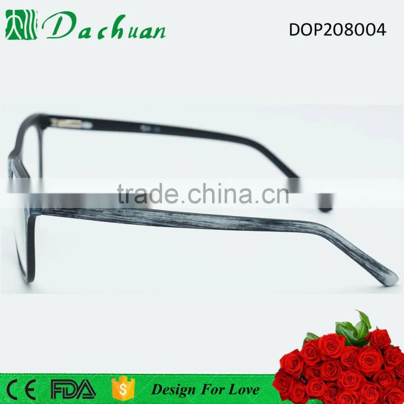 CP injection fake acetate old fashion wood brush optical frames