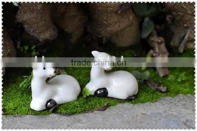 porcelain white sheep small figurine ornaments