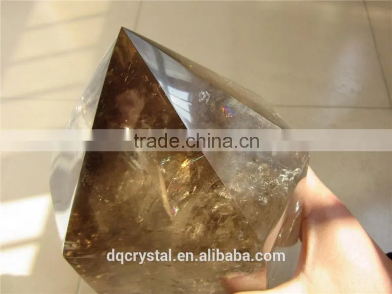 2015 smoky quartz crystal singing hexagon pyramids for healing