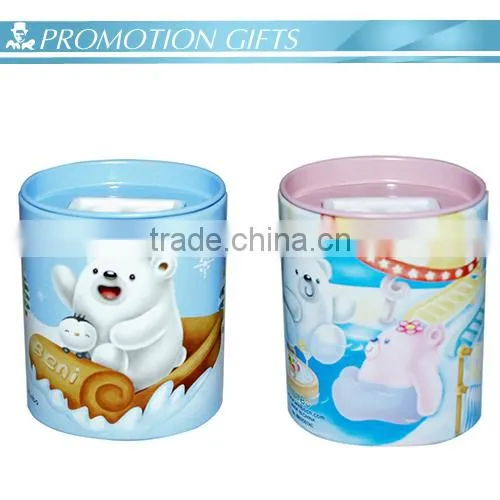 Promotional cartoon three hole metel pencil sharpener