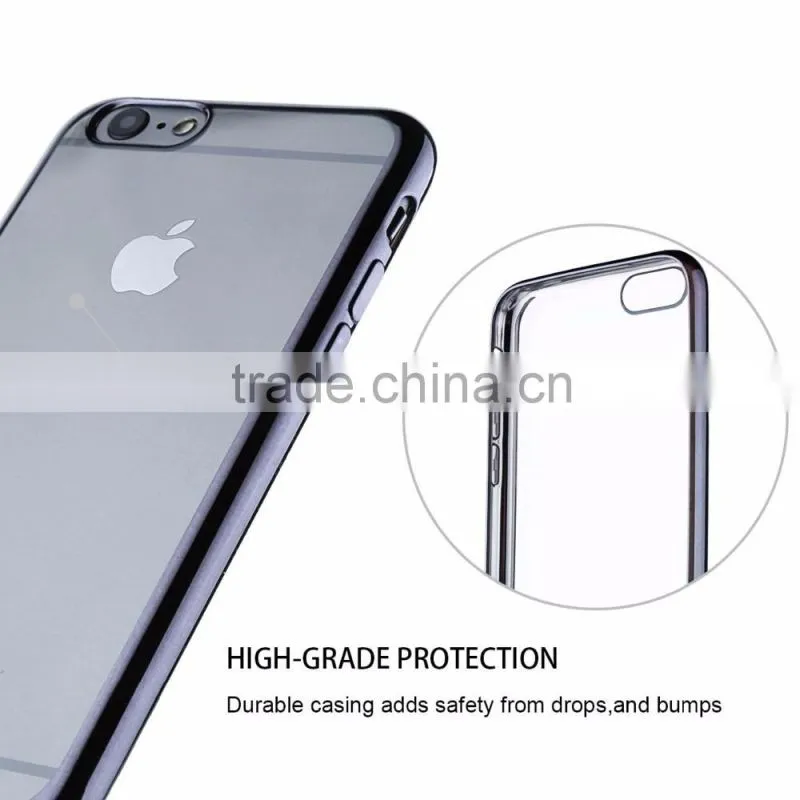 shockproof transparent pu for iphone 6s case