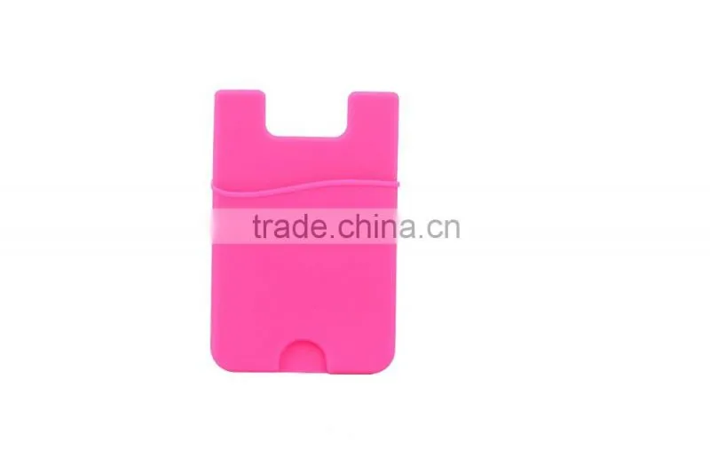 universal silicon card pouch for mobile phones