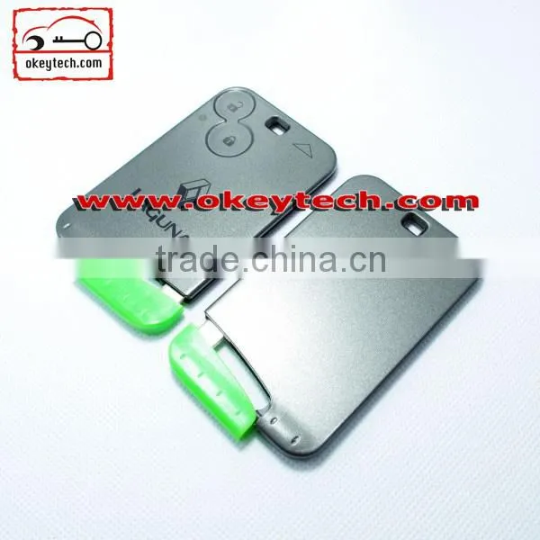 Okeytech Laguna 2 button smart key case with blade for key card renault laguna key card for renault