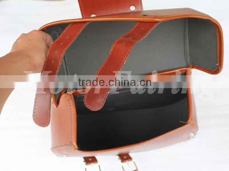 motorbike bag saddlebag for motorbike motorcycle bag Touring Expandable tool bag traver bag motorcycle accessories 2 pcs brown