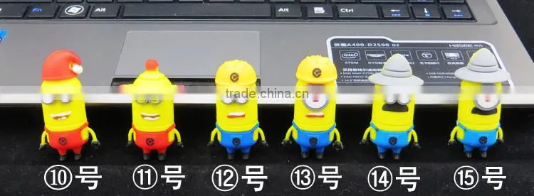 Wholesale usb flash drive 2 gb 1GB 2GB 4GB 8GB 16GB 32GB 64GB 128GB 256GB cartoon character usb flash drive