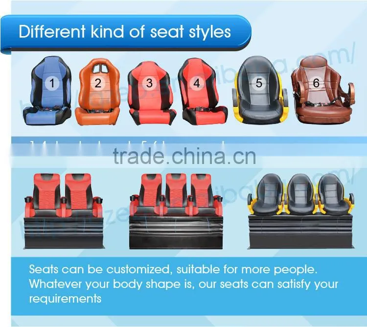 Electric platform 3 dof motion 3d 4d 5d theater equipment