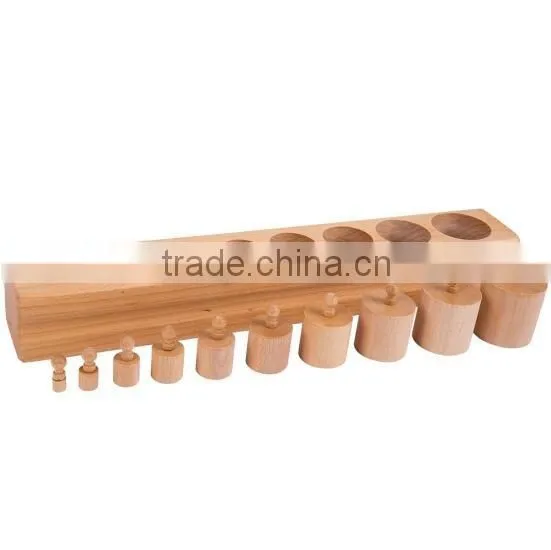 Montessori material Montessori educational wooden toys for kids cylinder blocks