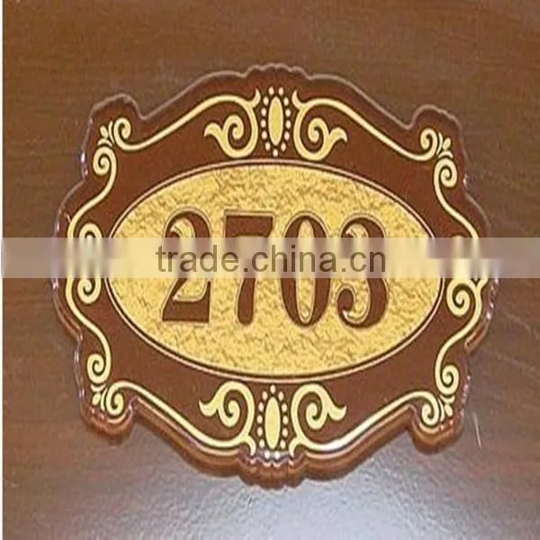 Clear acrylic advertising board display door plate display